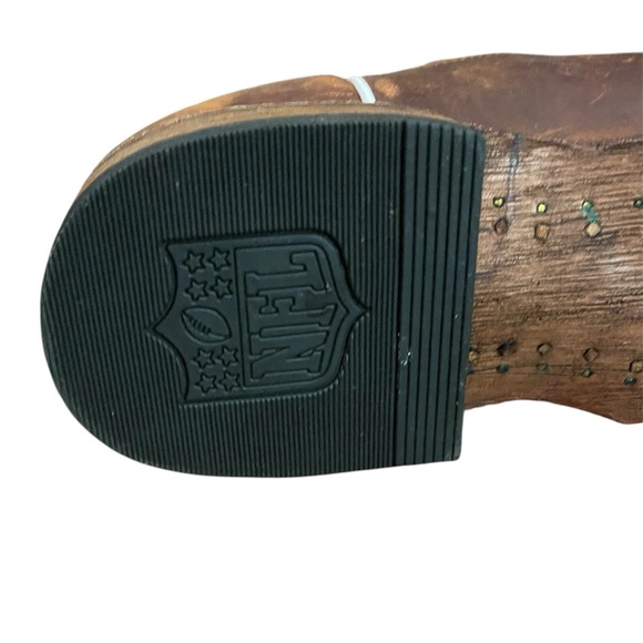 Miami dolphins official NFL cowboy boots. Size 8 leather - Picture 4 of 6